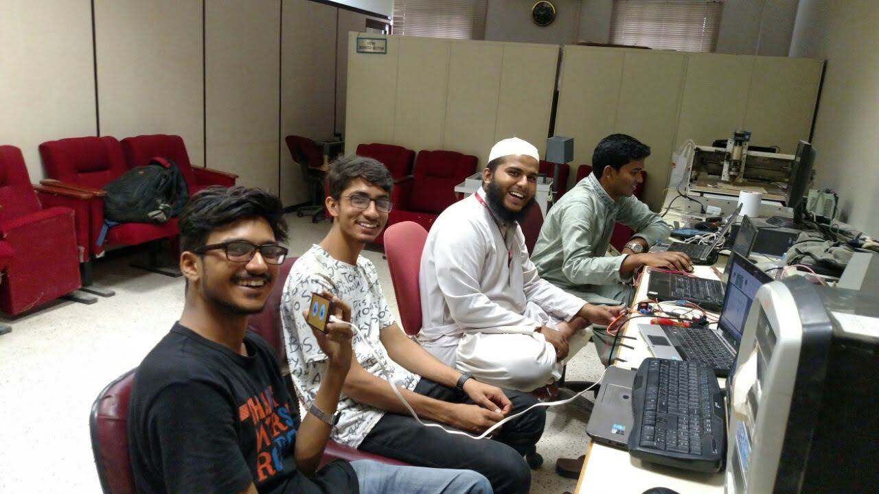 My teammates and I working on Chotu